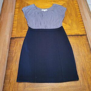 LOFT Black Skirt & Grayish Purple Top Dress